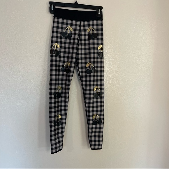 Ultracor Gingham Cherry Leggings Size XS - Picture 2 of 9